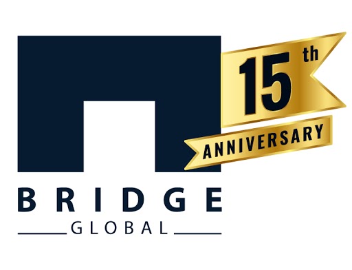 15th anniversary logo bridge global