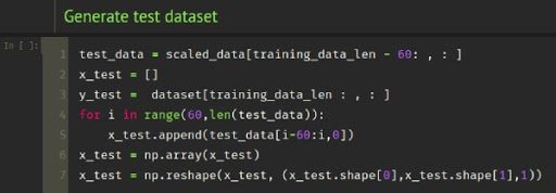 Perform Prediction on Continuous Data Using LSTM-generate test data set