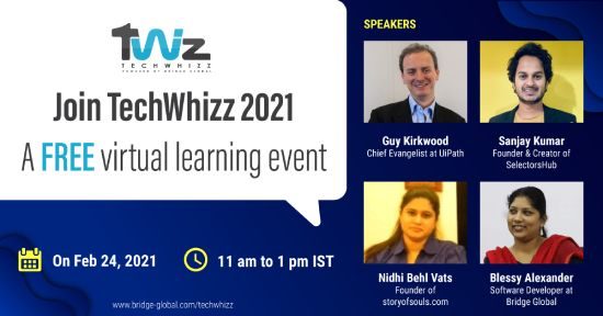 TechWhizz free learning event Speakers