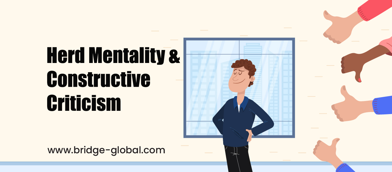 How Does Constructive Criticism Halt Herd Mentality?