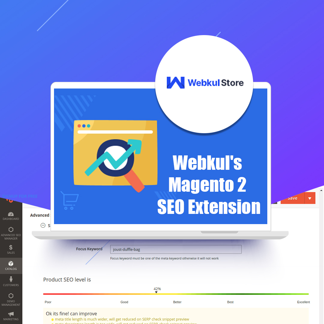 Webkul's Magento 2 SEO Extension Webkul's Magento 2 SEO Extension