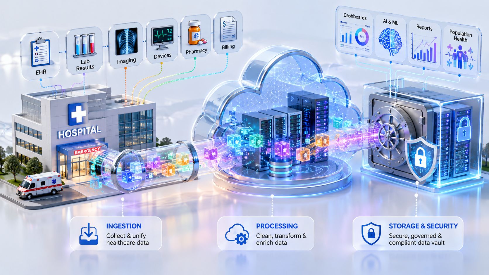 Healthcare Data Pipeline Architecture: Design, Build & Secure